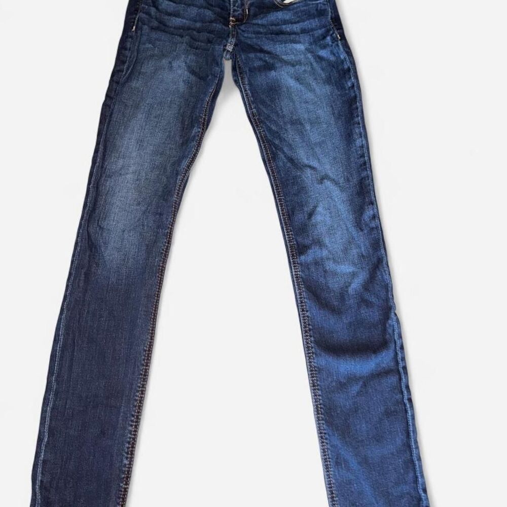 Hollister-co Women's Navy and Blue Jeans